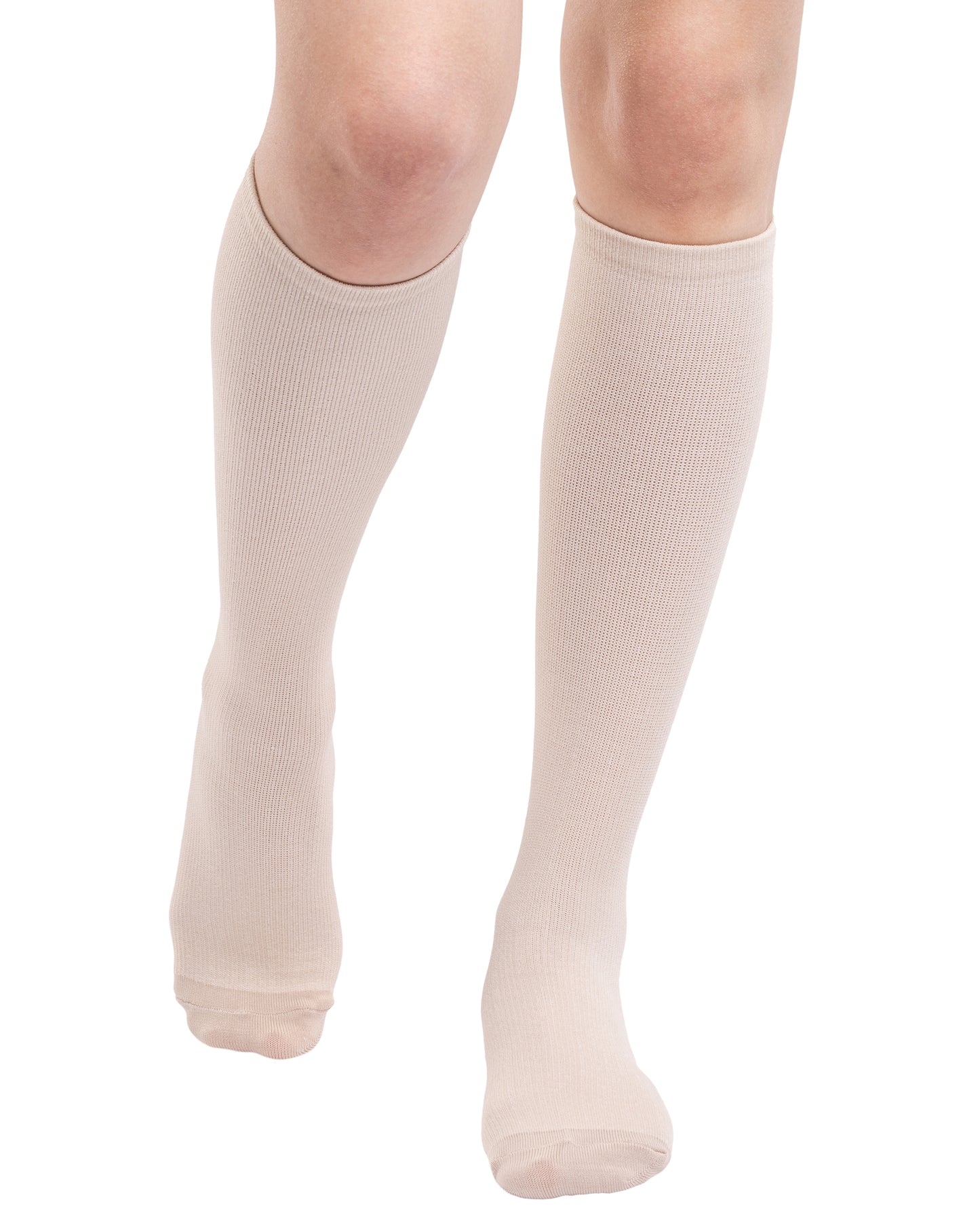 2er Set DIN SERTAR Kompressionsstrümpfe, Unisex, beige, nahtlos