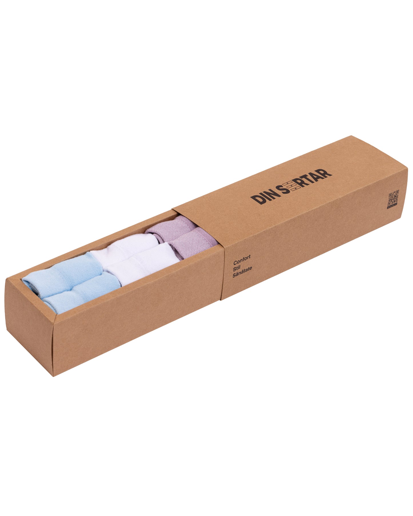 Set mit 6 Paar atmungsaktiven Damen-Kurzsocken aus Baumwolle