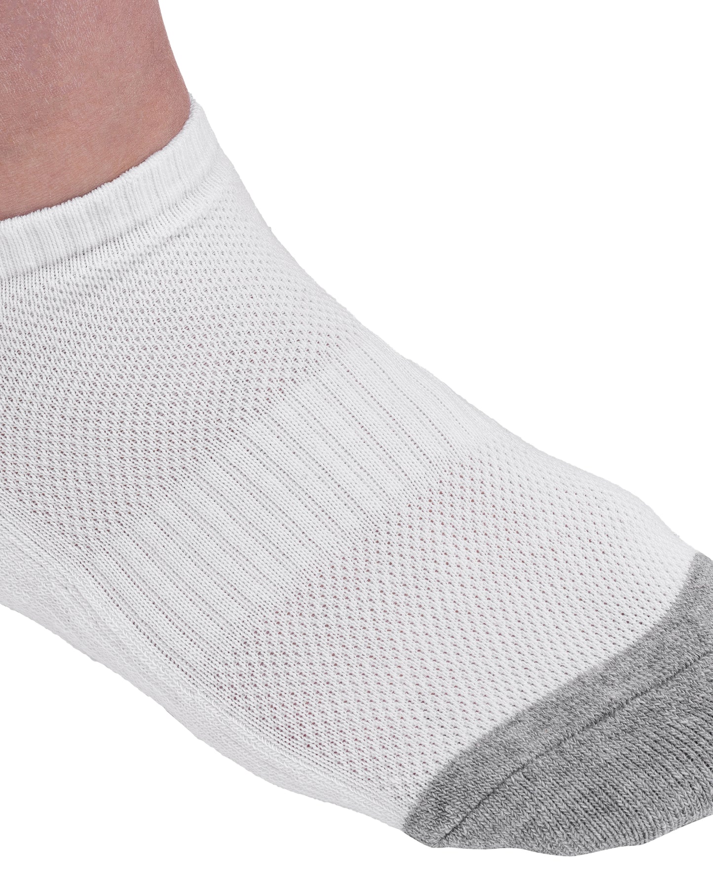 Set mit 6 Paar atmungsaktiven Damen-Kurzsocken aus Baumwolle