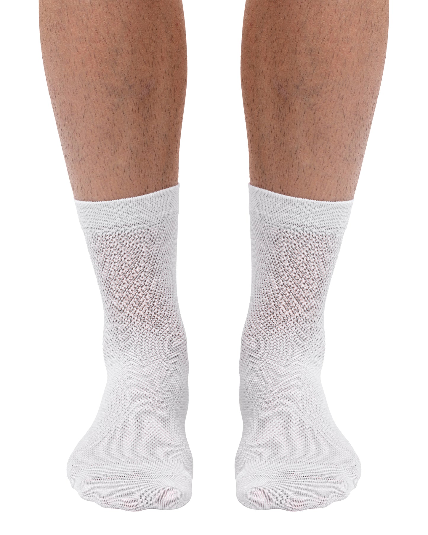 Set mit 12 Paar atmungsaktiven Herrensocken aus gekämmter Baumwolle in mittlerer Größe