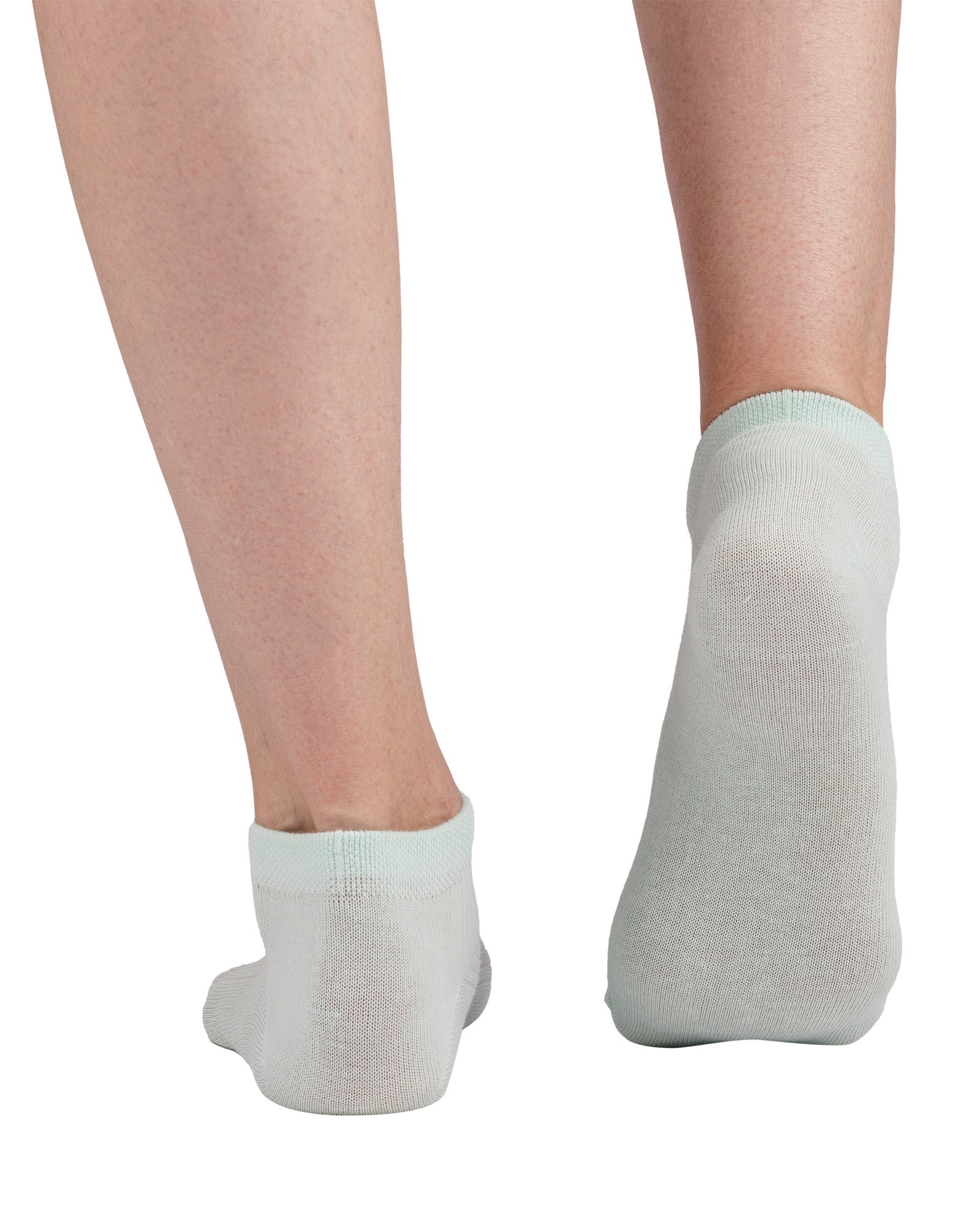 Set of 9 women's short socks made of cheerfully colored cotton