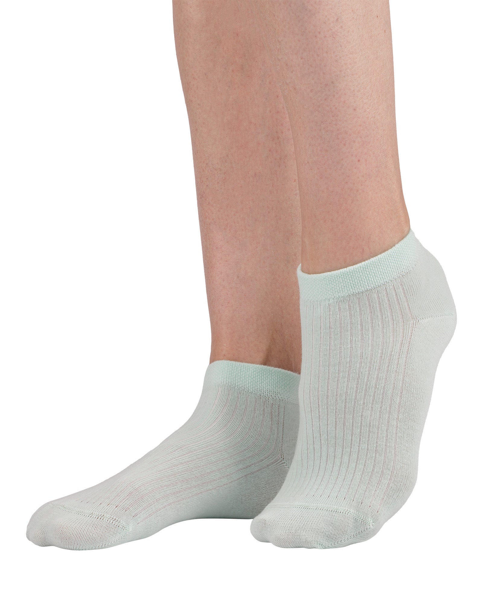 Set of 9 women's short socks made of cheerfully colored cotton