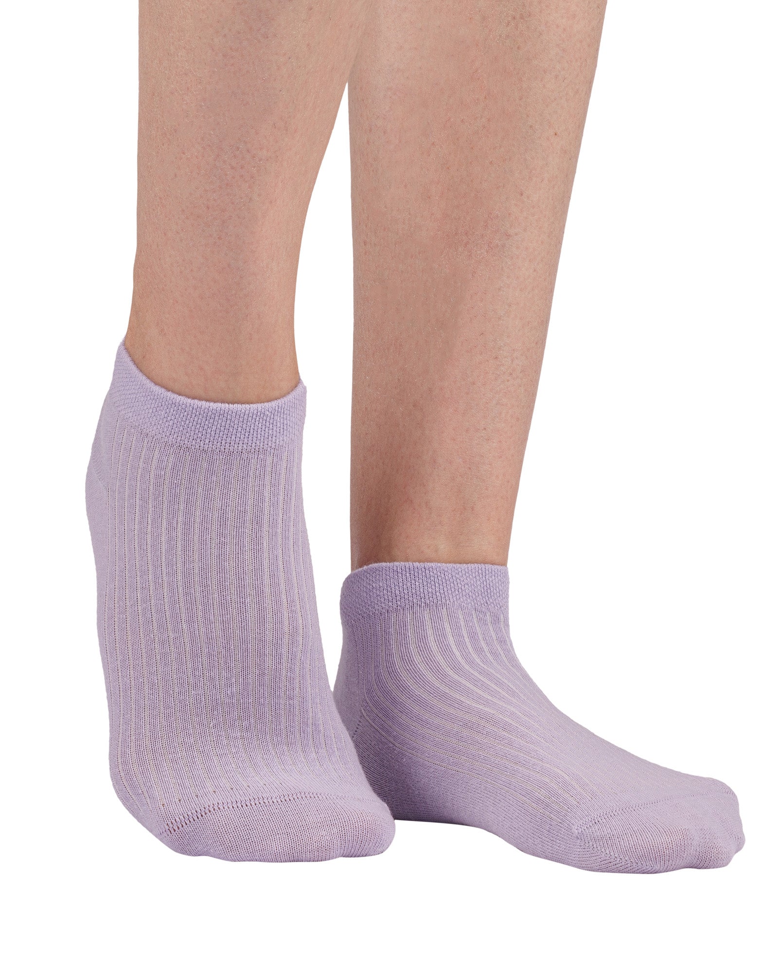 Set of 9 women's short socks made of cheerfully colored cotton