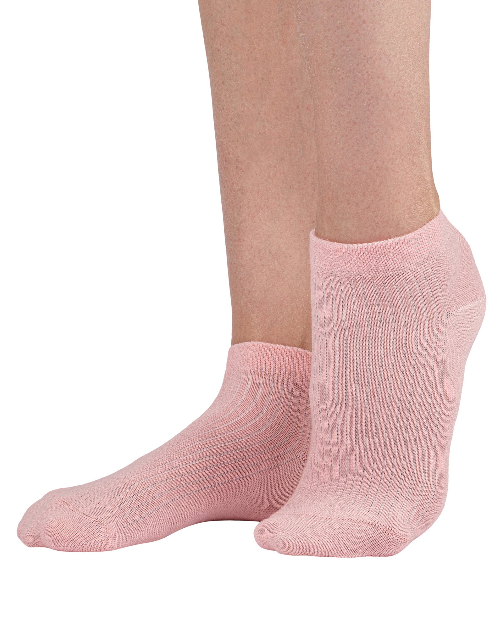 Set of 9 women's short socks made of cheerfully colored cotton