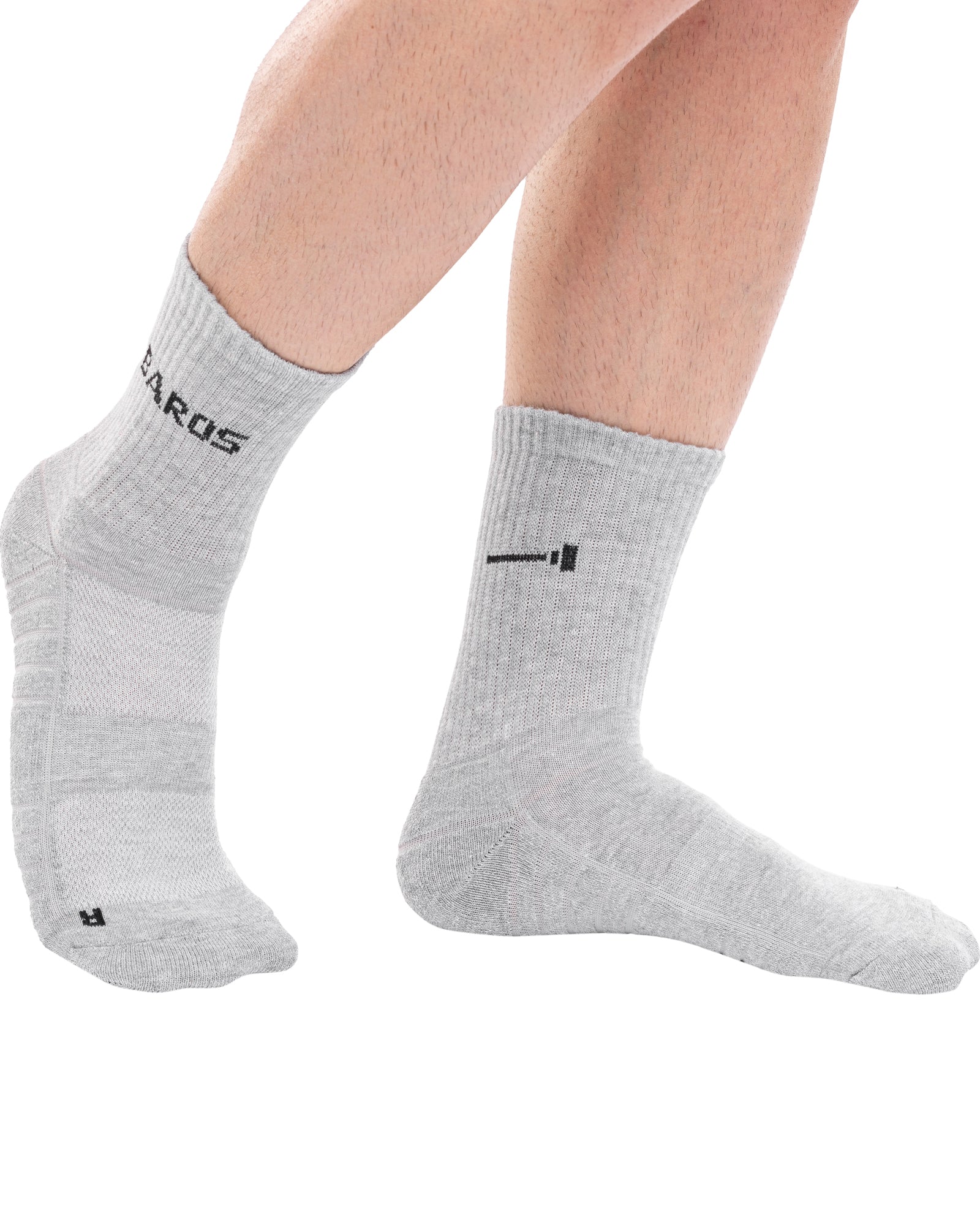 Set of 3 long men's cotton sports socks BAROS