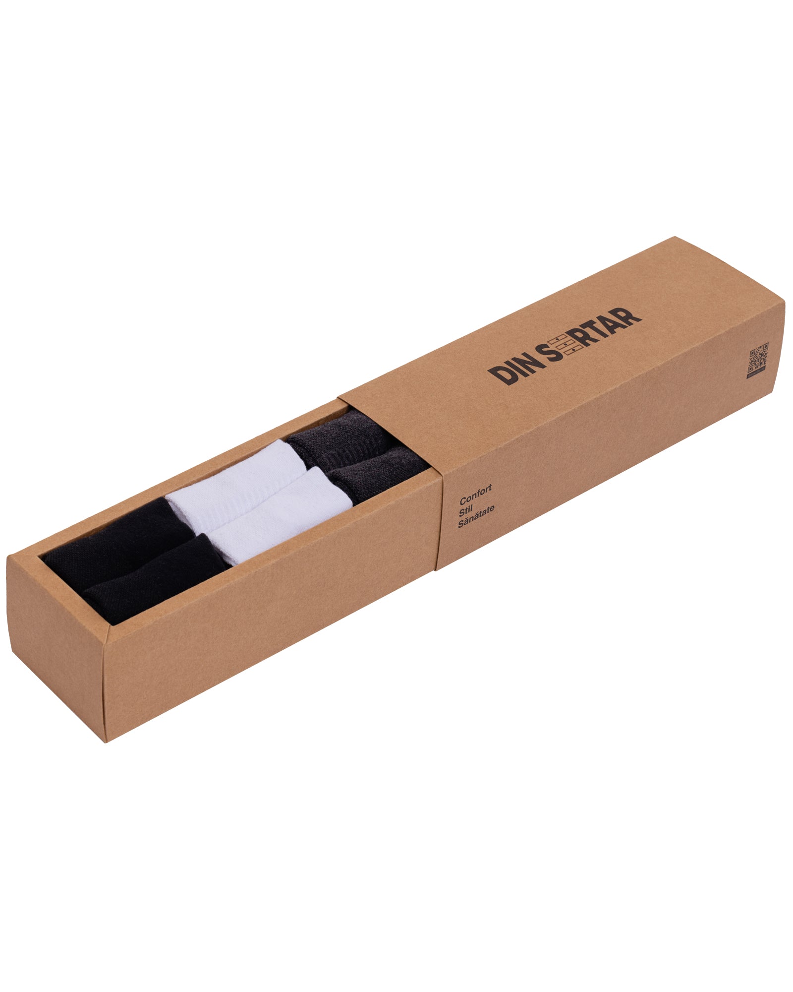 Set of 6 breathable short cotton sports socks for men
