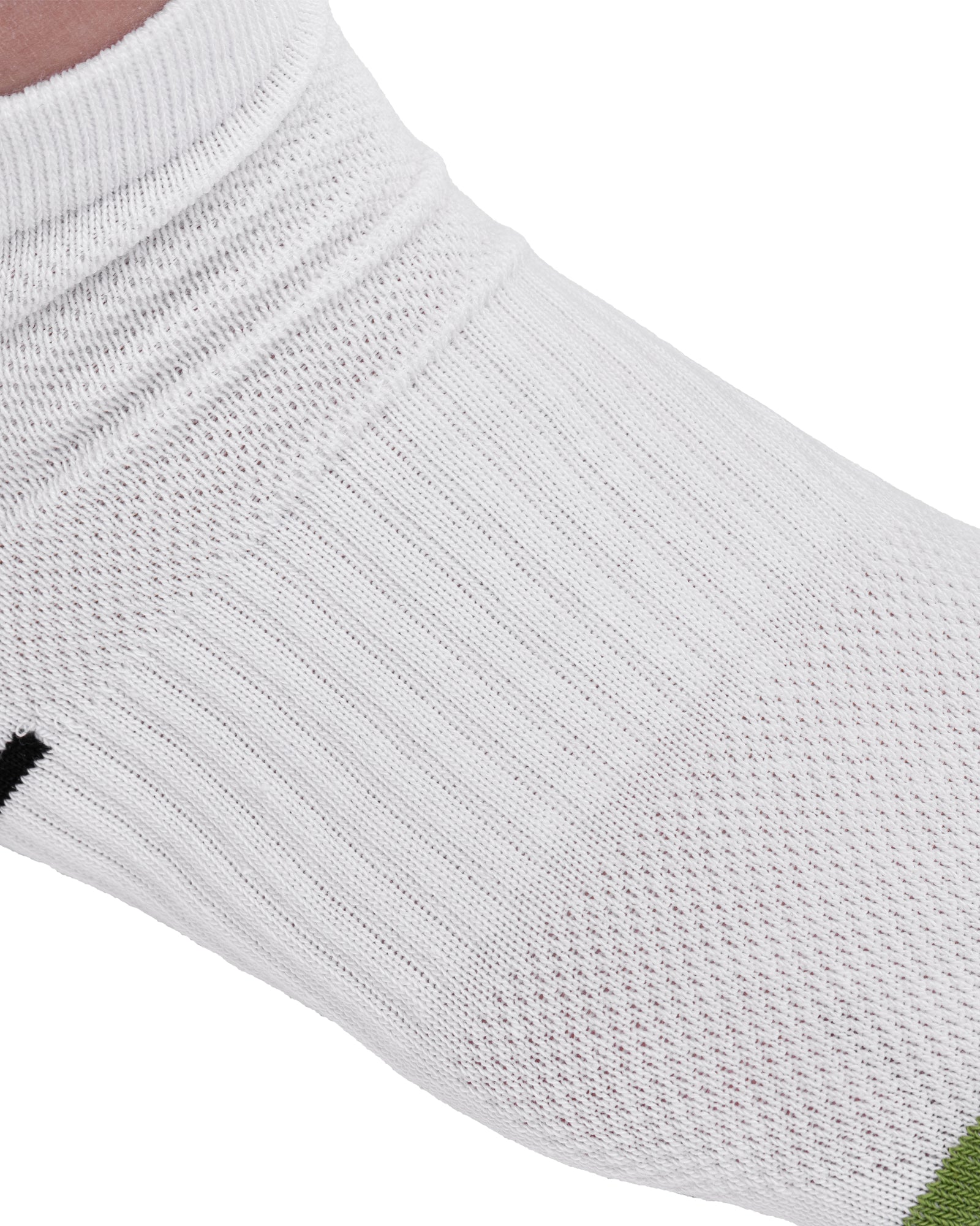 Set of 6 women's short sports socks made of white cotton Comfort Plus