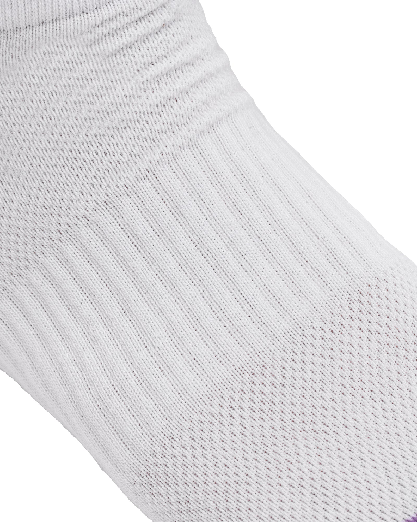 Set of 6 women's short sports socks made of white cotton Comfort Plus
