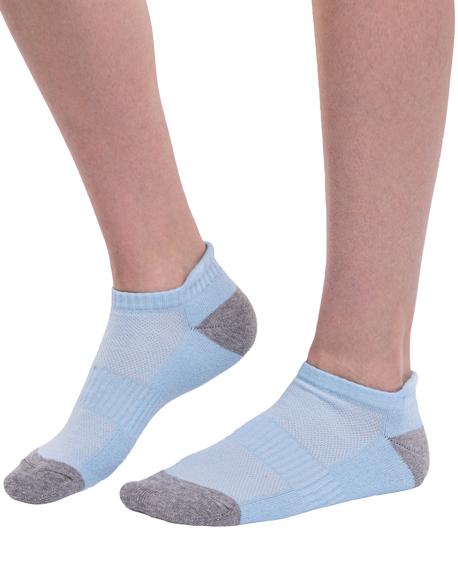 Set of 6 pairs of breathable women's cotton short socks