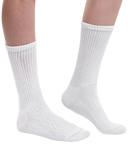 4er-Set Diabetikersocken für Damen Weiß &amp; Grau