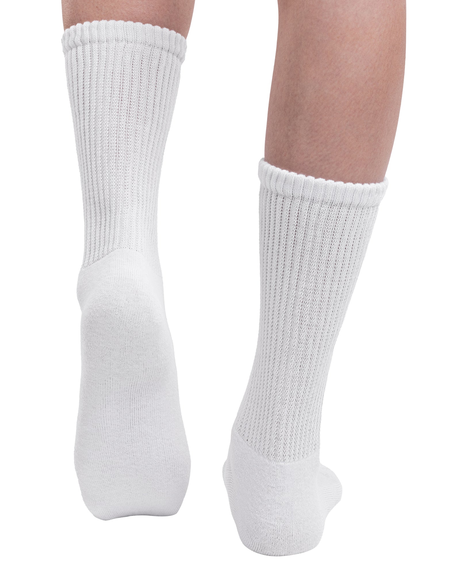 Set of 4 diabetic socks for women, white and grey