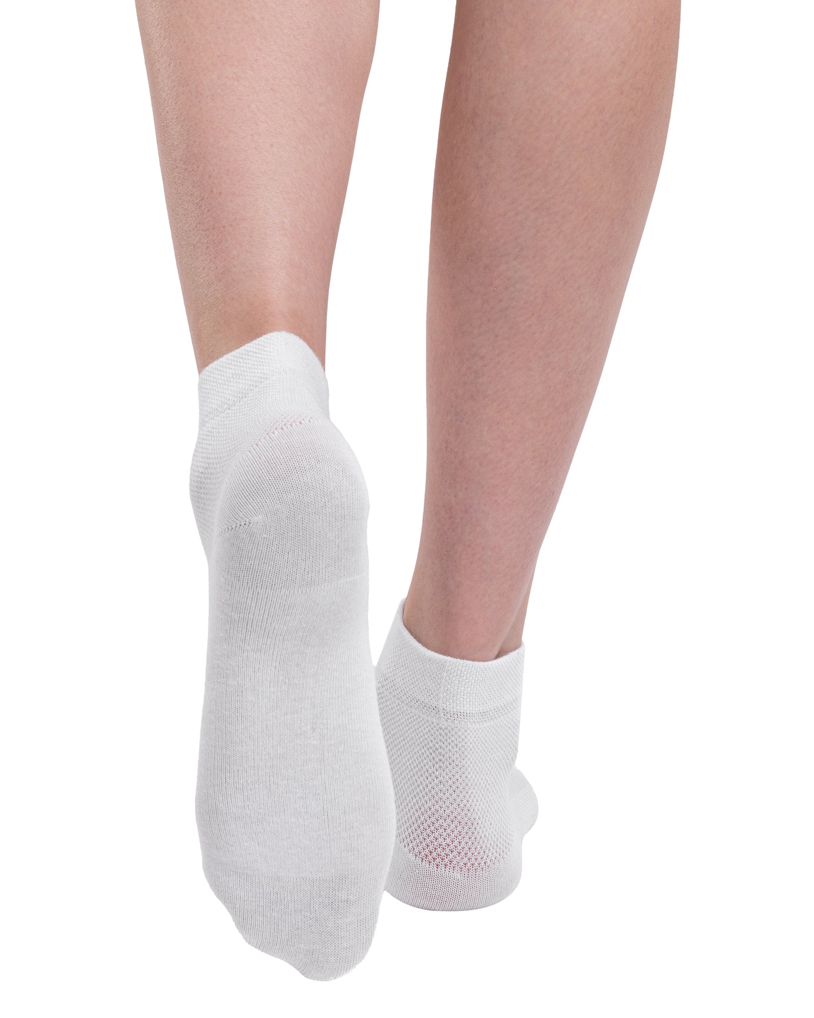 12er-Set Damensocken Medium aus gekämmter Baumwolle