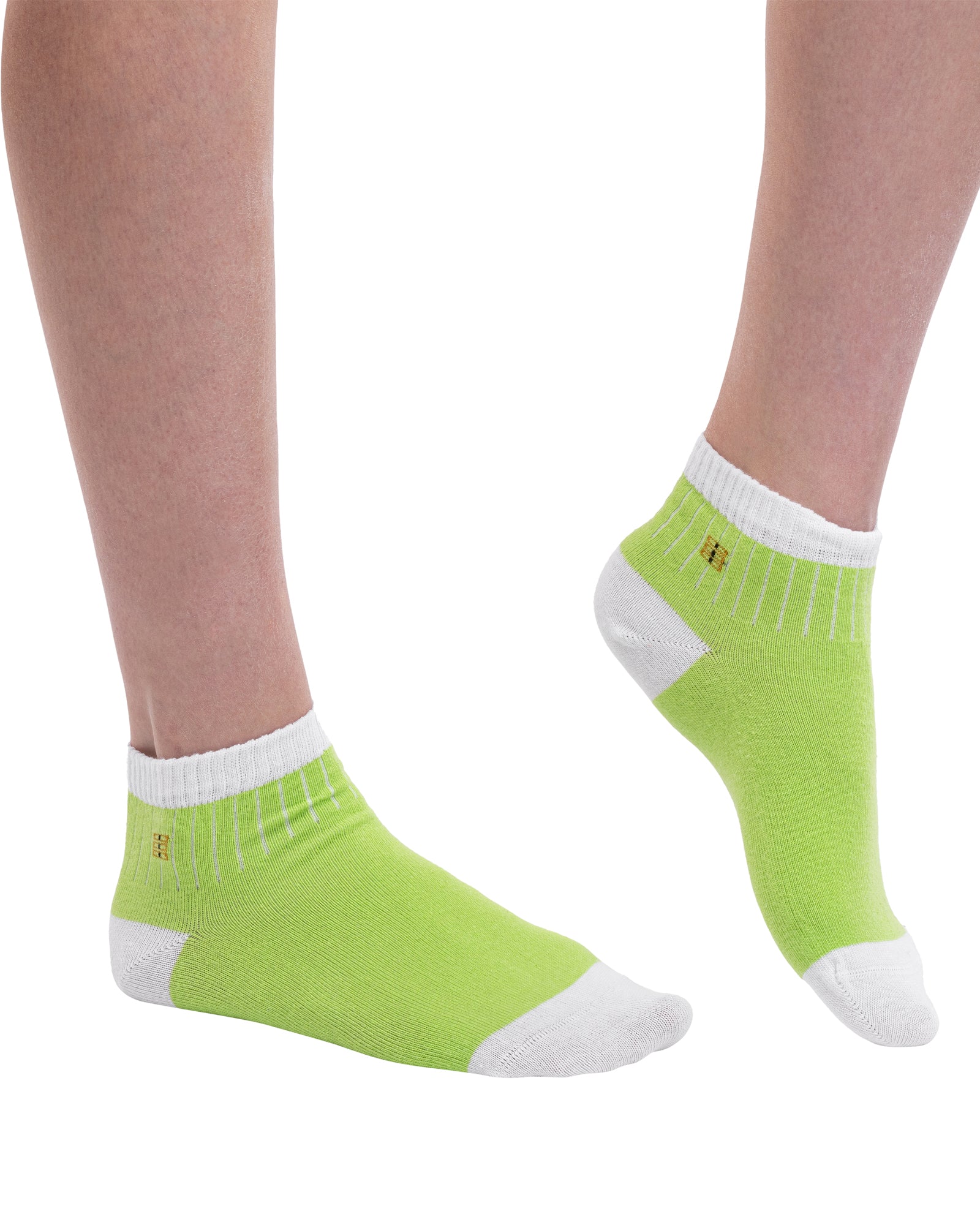 Set of 9 pairs of short women's socks made of combed cotton Trio 