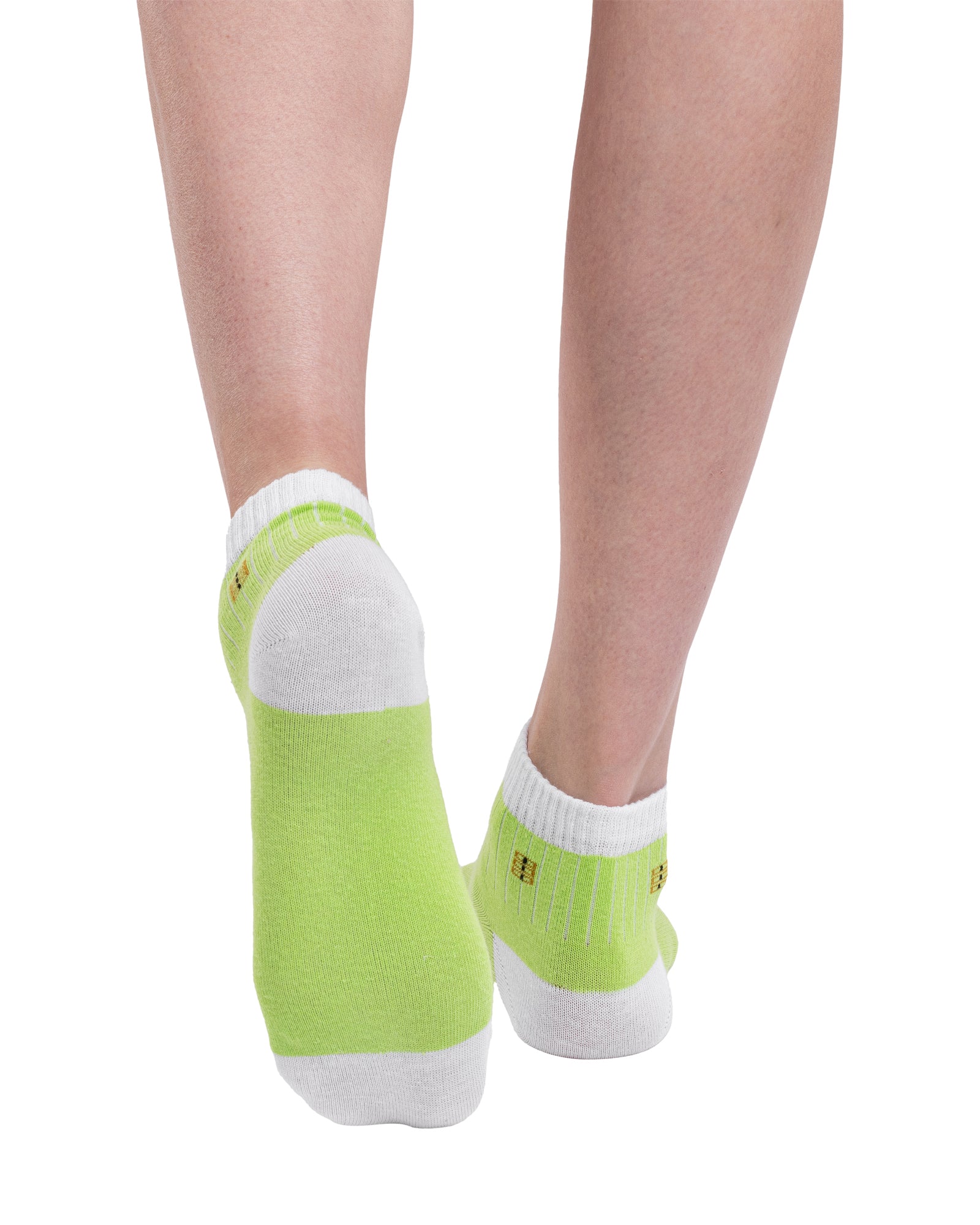 Set of 9 pairs of short women's socks made of combed cotton Trio 