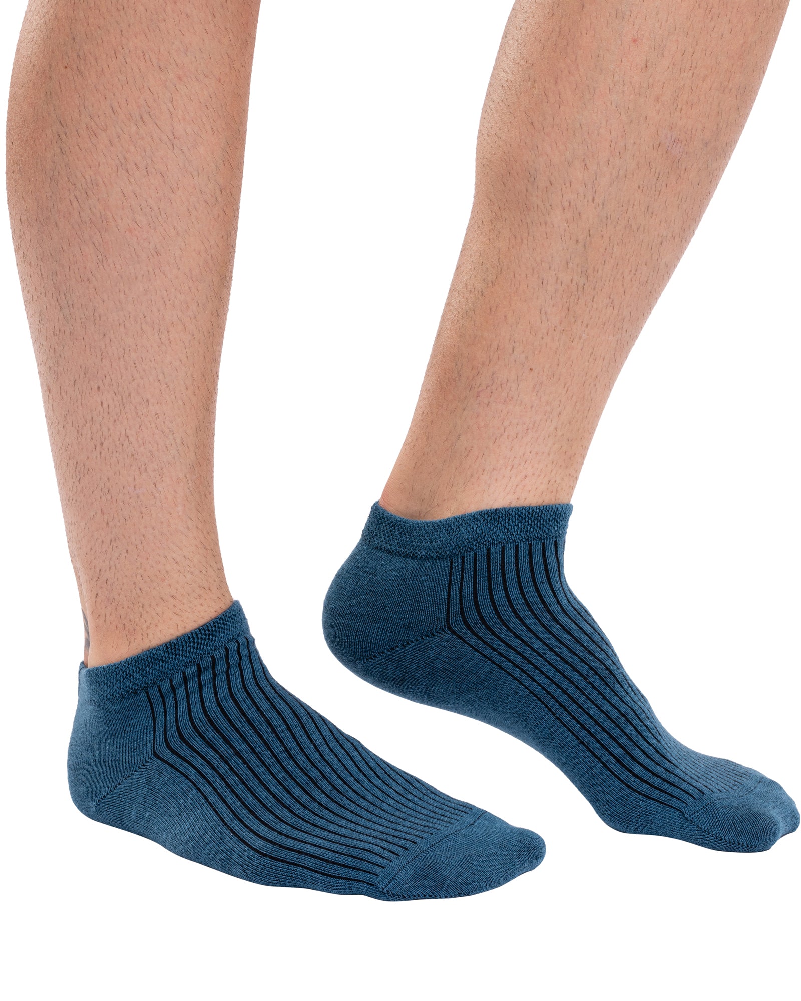 Set of 9 pairs of colorful men's short cotton socks FUSION