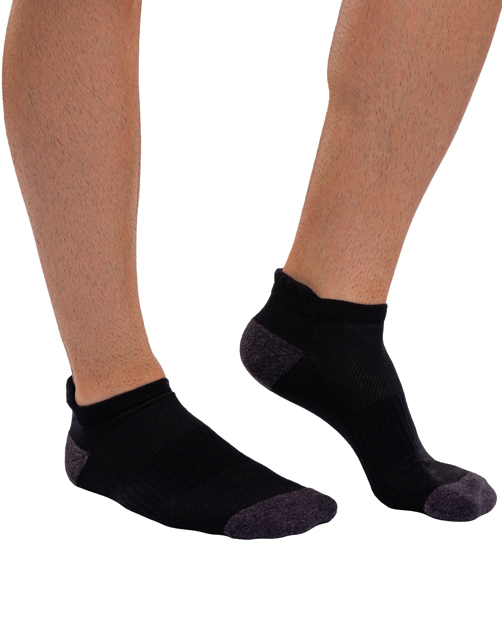 Set of 6 breathable short cotton sports socks for men