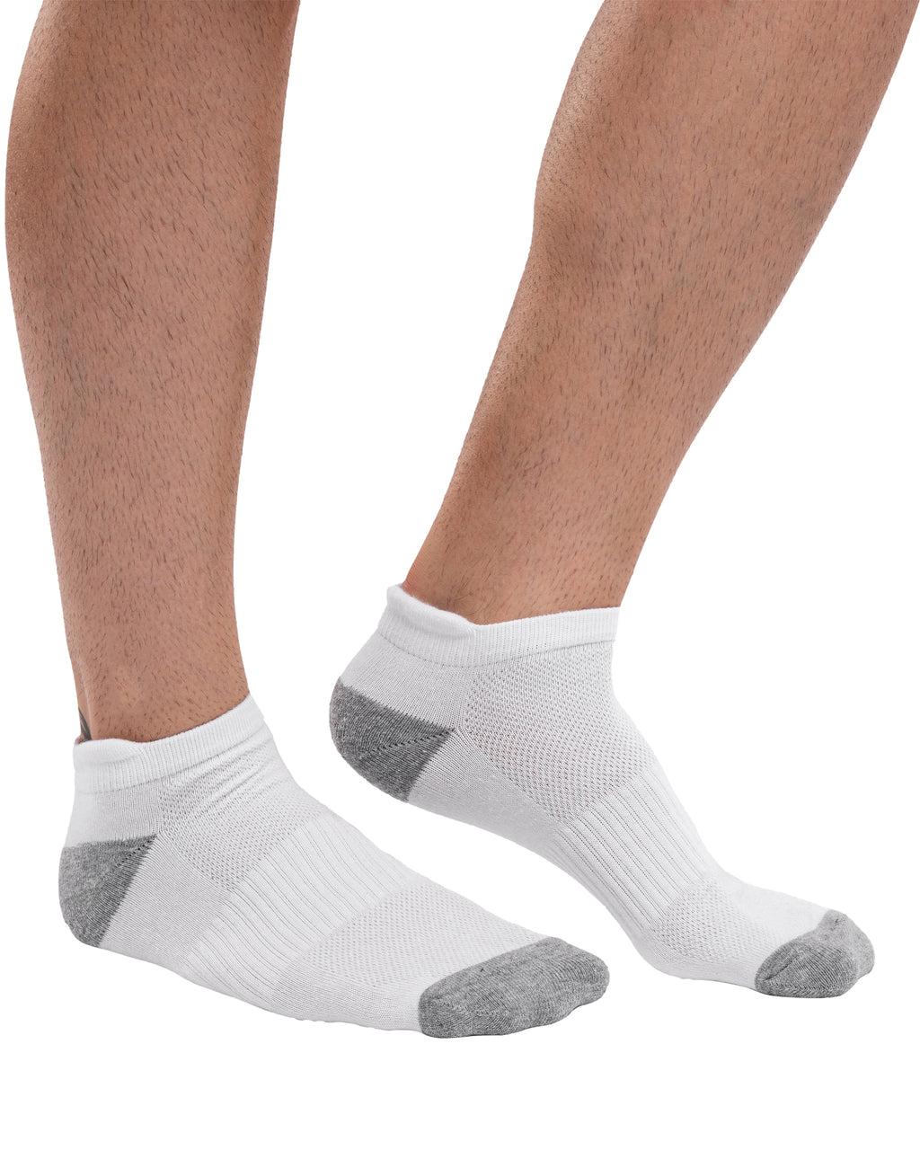 Set of 6 breathable short cotton sports socks for men