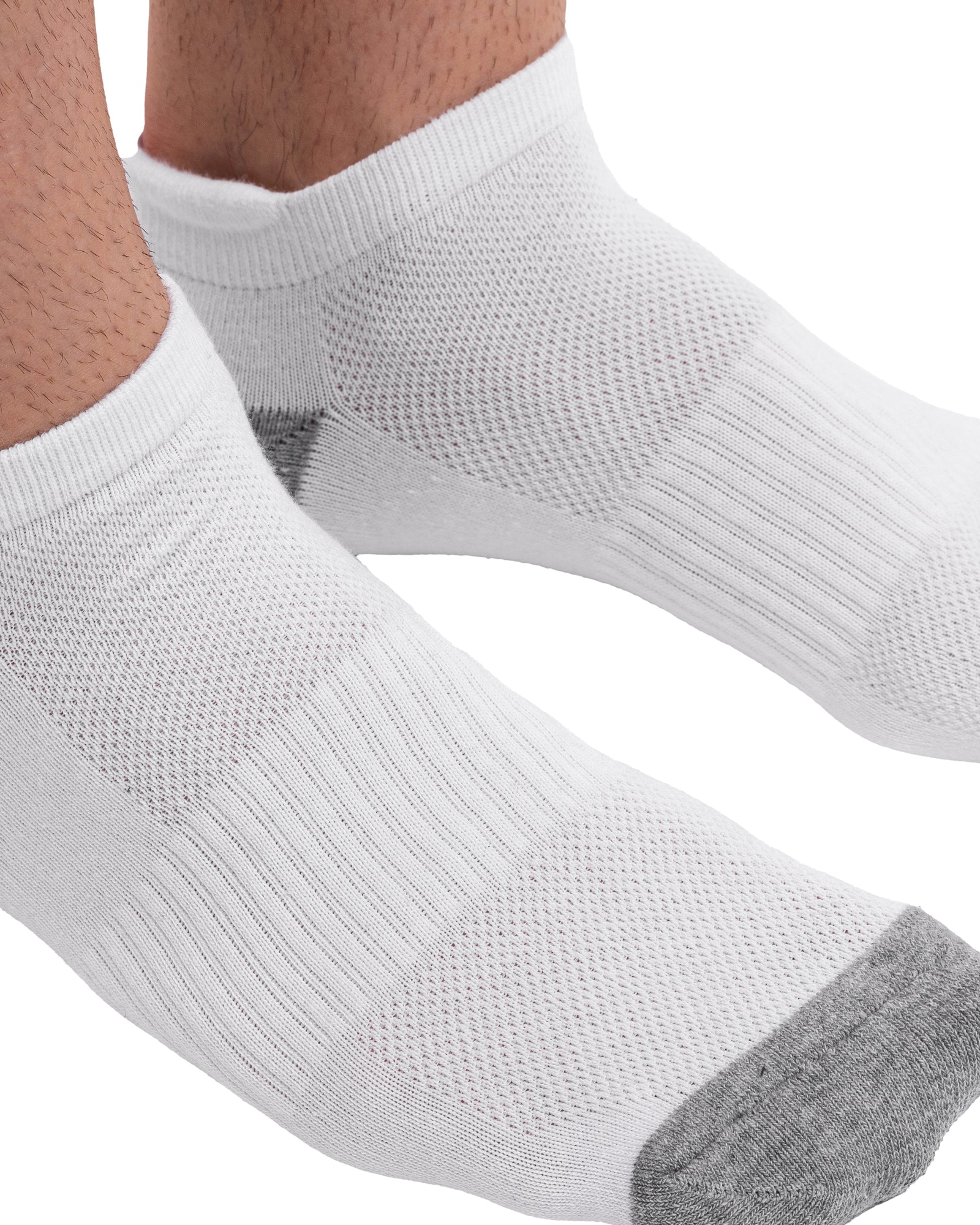 Set of 6 breathable short cotton sports socks for men
