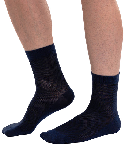 Set mit 12 Paar Herren socken mittlerer Größe aus gekämmter Baumwolle, klassisch