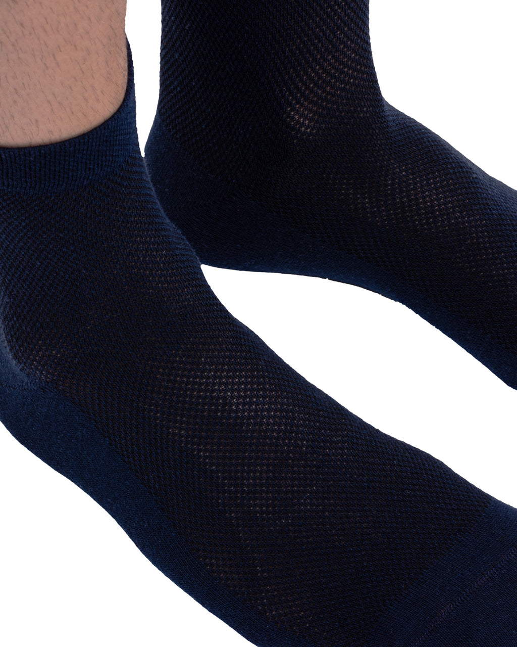 Set of 12 pairs of breathable men's socks made of combed cotton in medium size