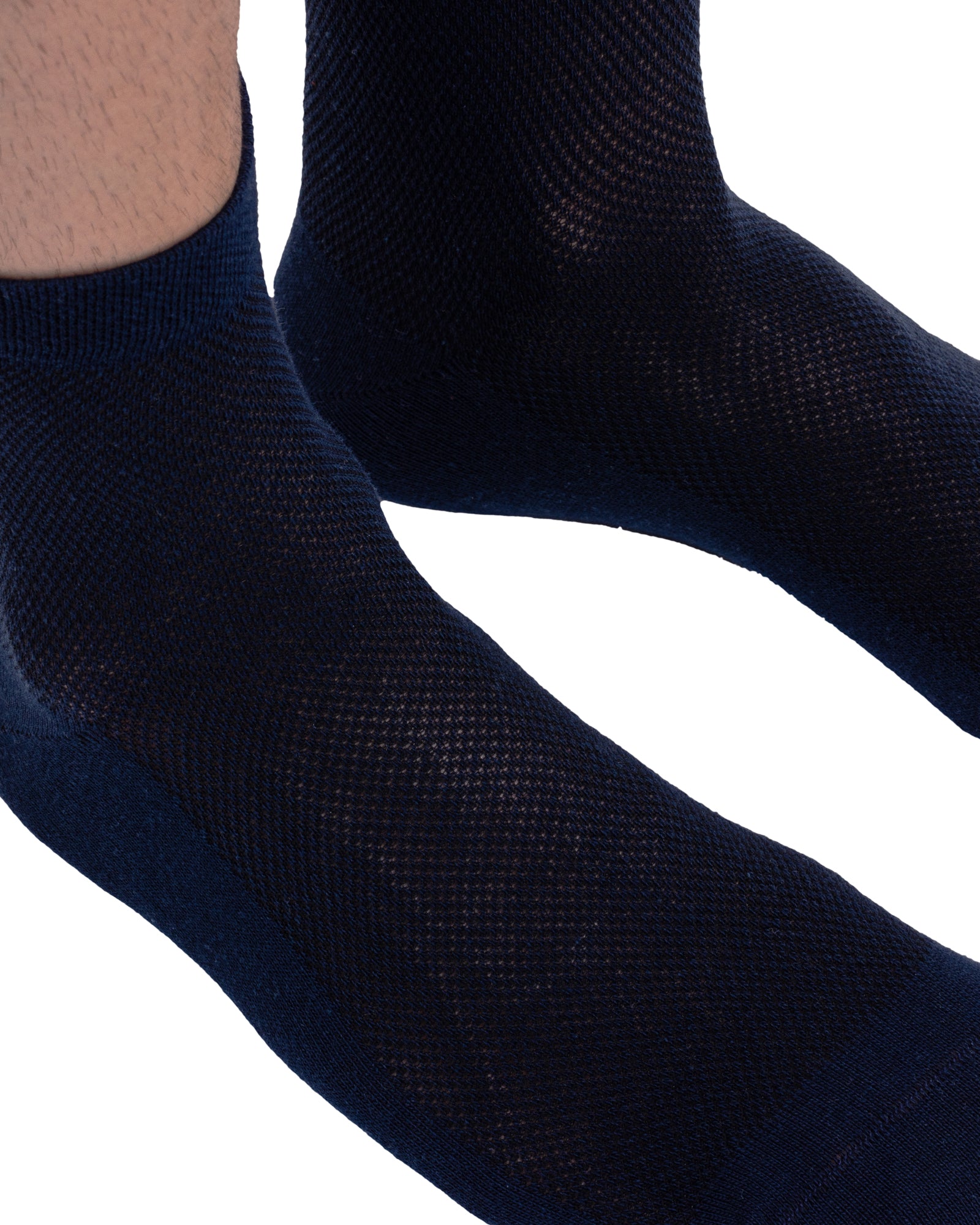 Set of 12 pairs of breathable men's socks made of combed cotton in medium size