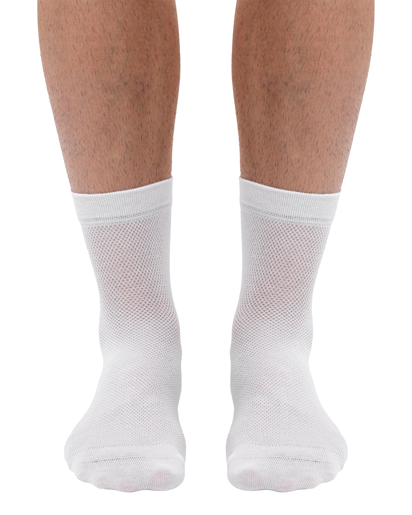 Set of 12 pairs of breathable men's socks made of combed cotton in medium size