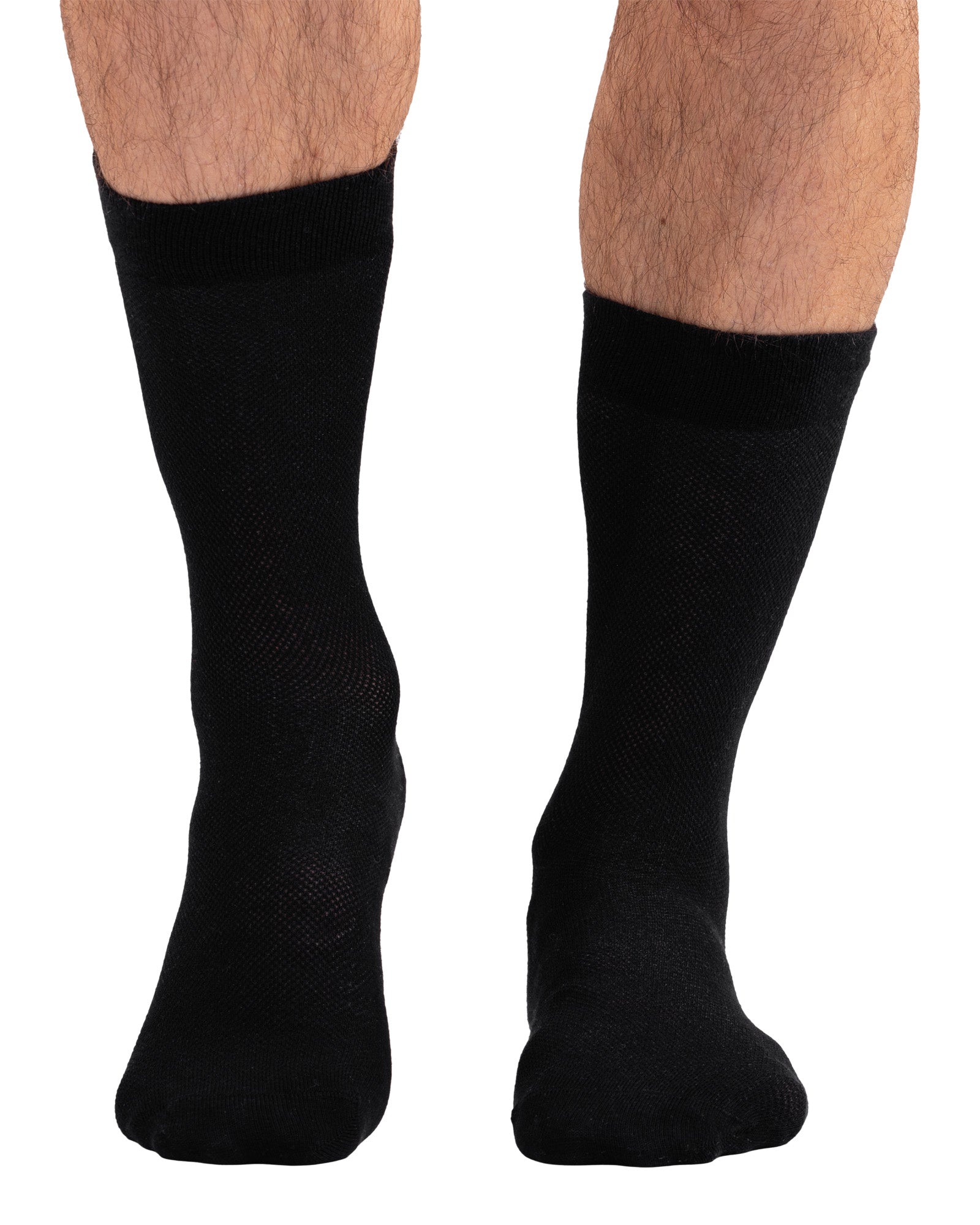 Set of 8 pairs of socks made of combed cotton, DIN SERTAR classic black, for men, seamless